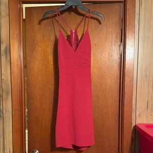 Iris Striking Red Mini Dress